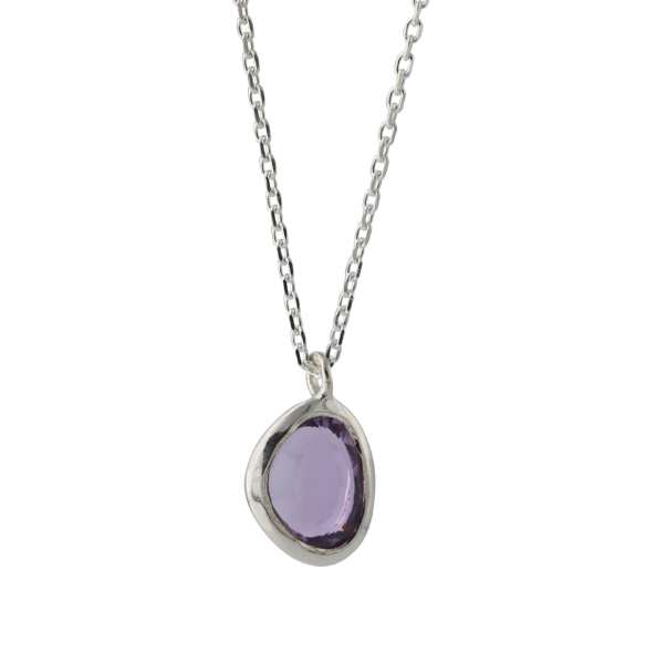 Silberanhänger mit Amethyst | fine sparkle