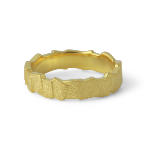 Silberring "Jonathan", 18ct vergoldet